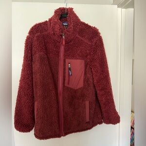 Patagonia Sherpa Fleece Jacket in Maroon